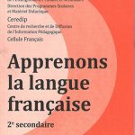 Apprenons la langue française 2e second.