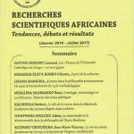 Recherches scientifiques africaines Rsa1