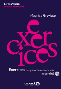 Exercices de Grammaire Française et Corrigé (Maurice Grevisse) présente, dans une nouvelle mise en page claire et attractive, les exercices élaborés par Maurice Grevisse et entièrement réactualisés.