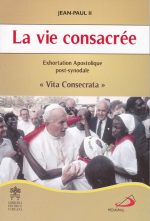 Exhortation Apostolique Post-synodale, "vita consecrata" (25 mars 1996) Cette exhortation contient, en sa première partie, plus d'une avancée doctrinale sur l'origine évangélique de cette forme de vie,