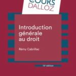 Introduction générale au droit 15 -ème édition
